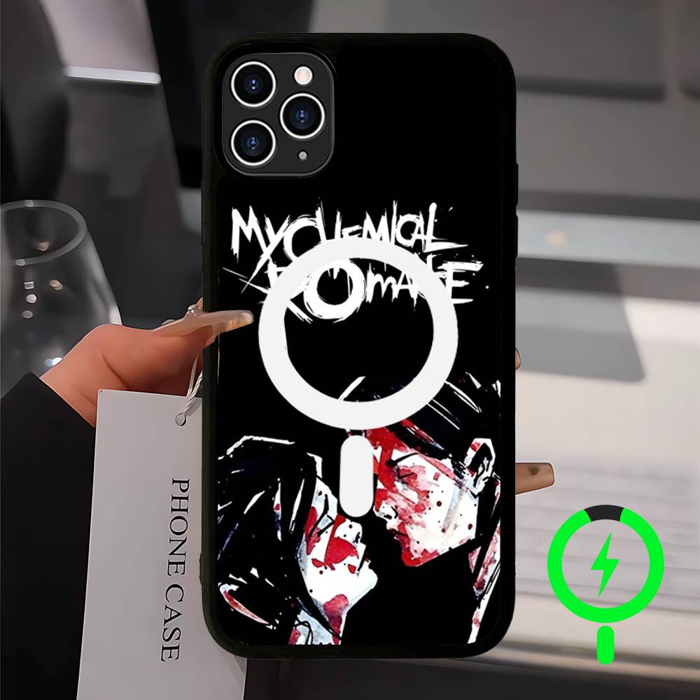 My Chemical Romance Rock Band Magnetic Case For IPhone 17 16 14 13 12 11 15 Pro Max Plus Wireless Charge Phone Cover