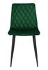 Dexter upholstered chair, dark green velvet