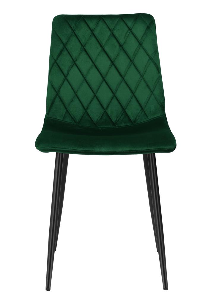 Dexter upholstered chair, dark green velvet