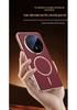 Чехол для телефона Huawei Mate70air с пленкой для объектива, SUP-AL90: Модная кожаная текстура, Полное покрытие линзы, Магнитное крепление
