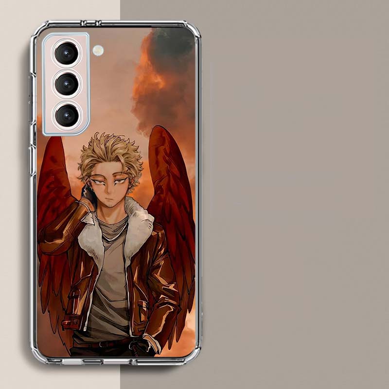Anime MHA Hawks BNHA Phone Case For Samsung Galaxy S25 Edge S24 S23 FE S21 S20 S10 Plus S22 S26 Ultra Cover Clear Cases TPU Capa