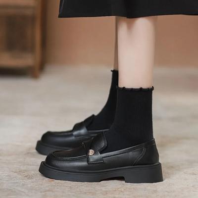 Квадратные каблуки женские туфли-лодочки с круглым носком для женщин со средним горячим трендовым предложением Весна Последние удобные и элегантные молодые