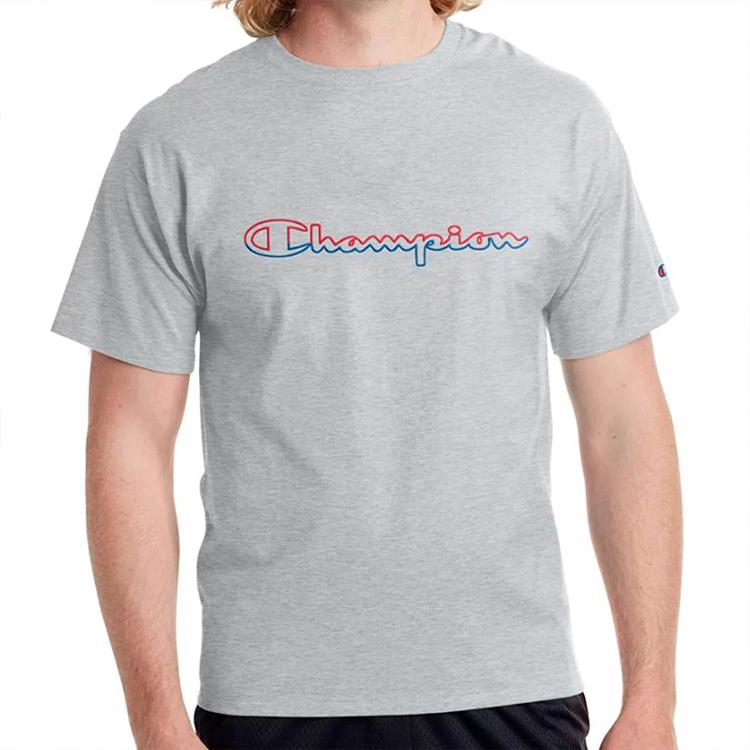 Champion Straight Fit T Shirt US Version Unisex Gray GT23H-Y08126-806