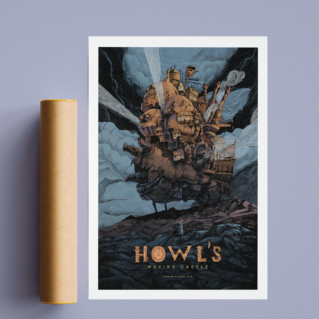 Поп-аниме-фигурка Хаяо Миядзаки/Patlabor/Тоторо, постер в стиле манга, эстетическое настенное искусство, домашний декор для детей в стиле каваи, винтажный принт на холсте