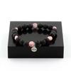 Kunzite Bracelet from Brazil + 8 Mm Lava Beads
