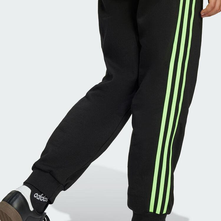 adidas Оригинальные вязаные спортивные штаны Удобные Мягкие Полосатые На шнурке Детские брюки JV7796