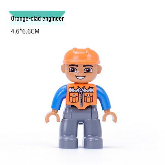 Совместимо с LEGO Duplo: Крупные блоки, Аксессуары, Фигурки, Минифигурки, Куклы, Персонажи и Профессиональные роли (например, Полиция)