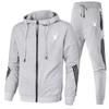 Fashion Mens Tracksuit Designer Hooded Sweatshirts+Jogger Pants High Quality Gym Outfits Casual Sports Zipper Hoodie Set