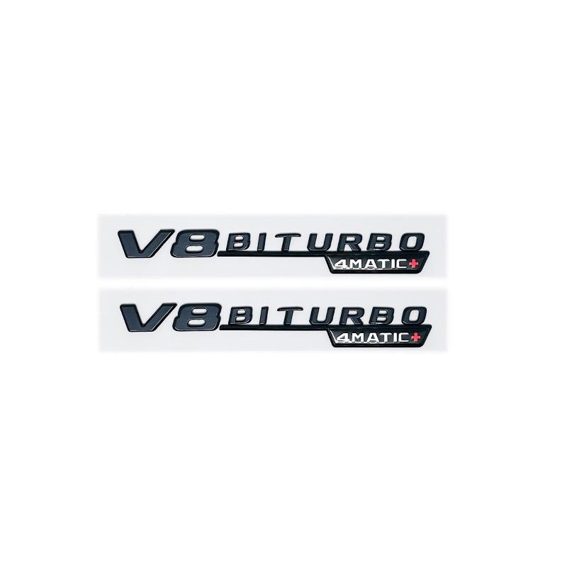 3D ABS GLC43 GLC63 GLC63S V8 Biturbo 4MATIC Car Side Trunk Rear Logo Emblem Decal Fit W166 W167