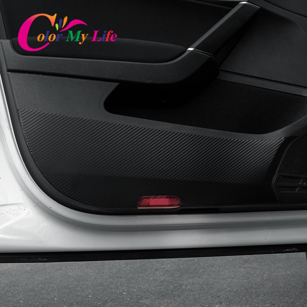 Цвет My Life Lmitation, внутренняя панель двери из углеродного волокна, защитная наклейка для Volkswagen VW Golf 7 7,5 MK7 MK7.5