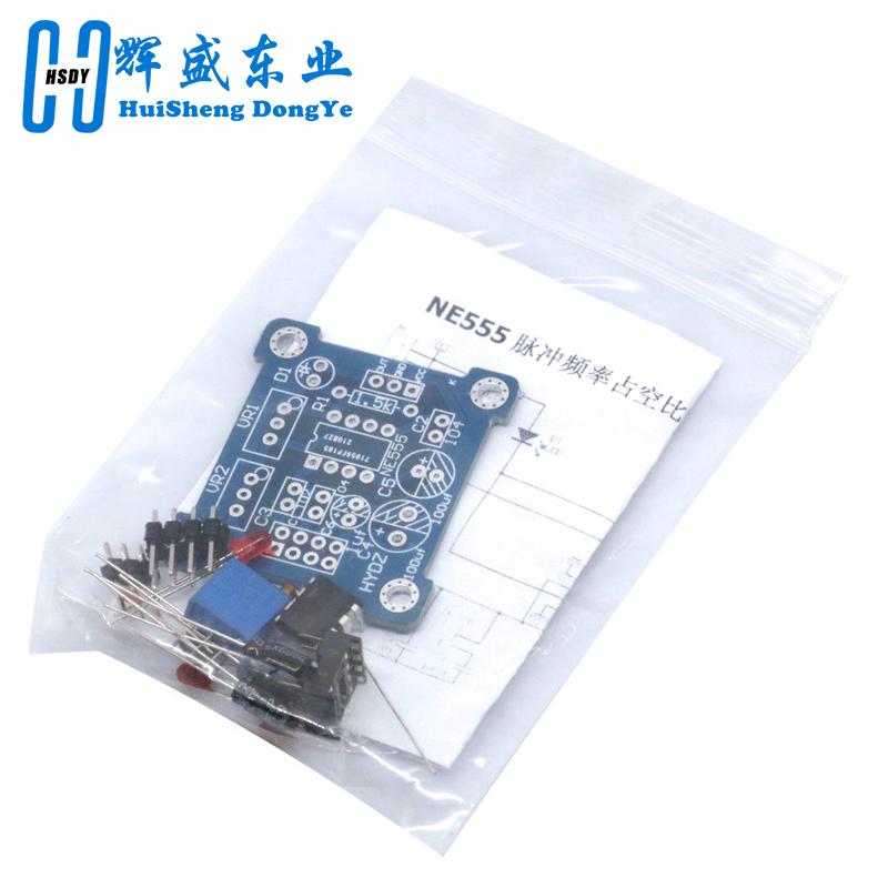 NE555 Pulse Generator Pulse Starter Duty Cycle and Frequency Adjustable Module DIY Kit Oscillator Square Wave Signal Generator
