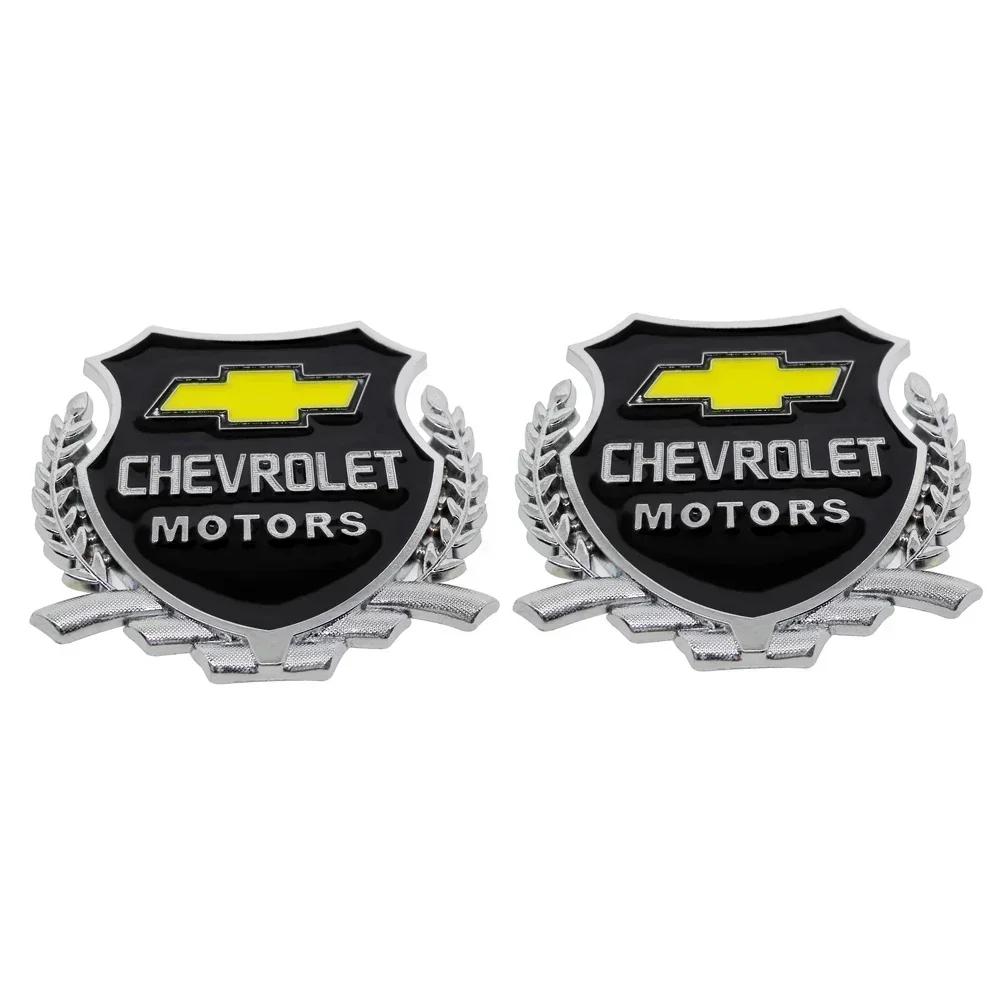 Metal Car Body Side Rear Tail Badge Sticker for Chevrolet Cruze Silverado Traverse Spark Equinox Sail Onix Malibu Captive Aveo