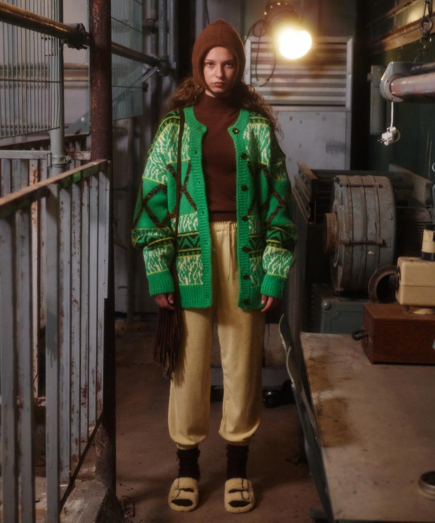 Superkid Mohair Балаклава GREENBUTTER (оливковый)