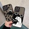 Милые Чехлы для Телефона с Черным Котом для iphone 8 7 Plus SE2 XR X XS 16 13 12 11 14 Pro MAX 15 Plus Мультяшные Жесткие Ударопрочные Чехлы Fundas