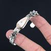 925 Silver Scolecite Gemstone Flower Crown Chakra Sister Trendy Bangle Bracelet