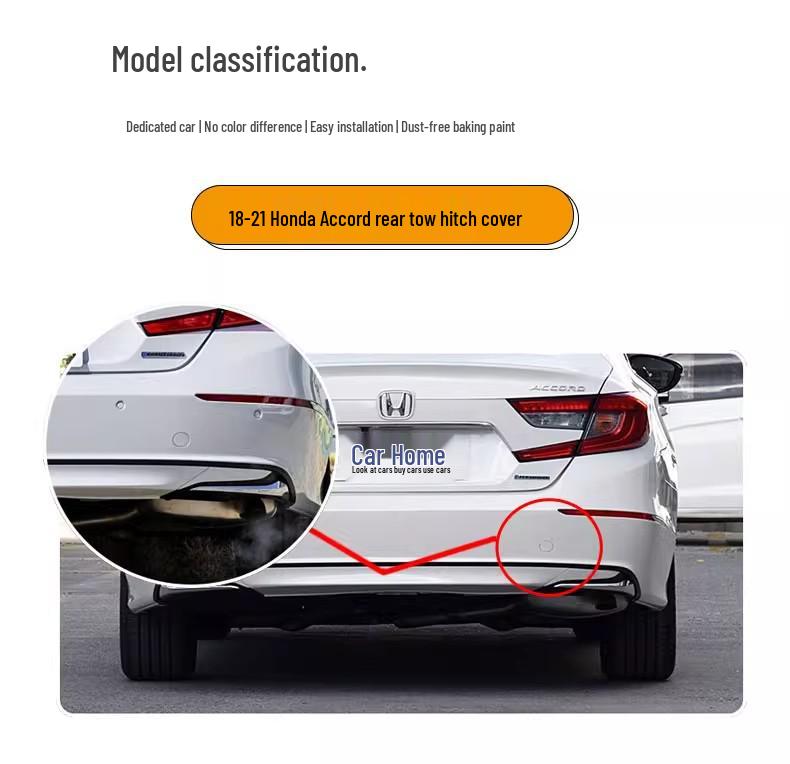 Совместимая крышка заднего буксировочного крюка для Honda Accord 18-21 (10-е поколение) Аксессуары для бампера