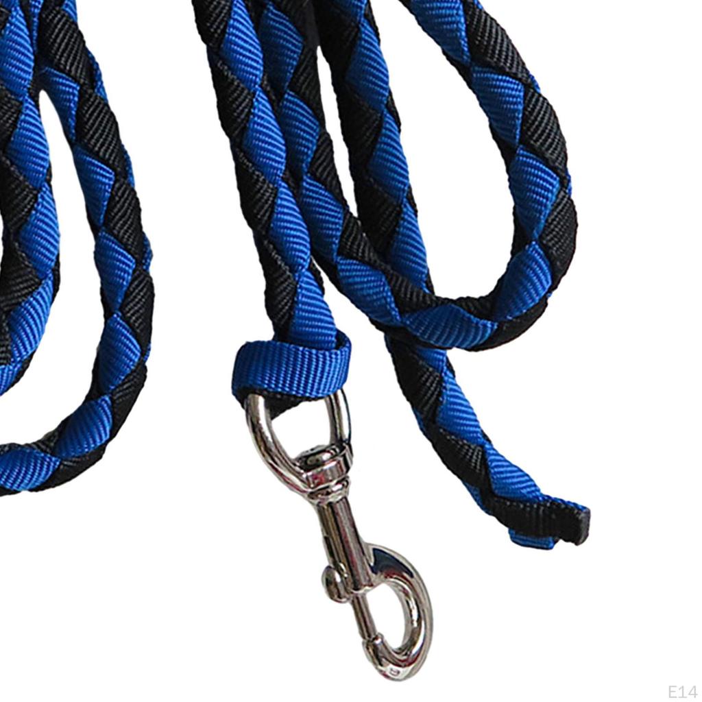 Horse Lead Rope Braided Attaches To Halter or Harness Leads Cord with Bolt Snap