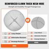 Fire Pit Spark Screen Round 36", Reinforced Heavy Duty Steel Metal Cover, Outdoor Firepit Lid, Easy-Opening Top Screen Covers Round with Ring Handle