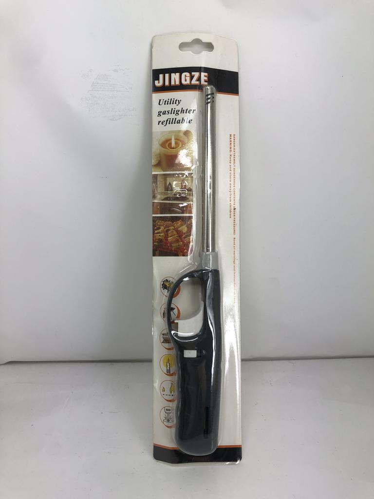 1 шт. Зажигалка для свечей, газовая бутановая, многоразовая, пластиковая, многоцелевая, для кухни, камина, печи-барбекю