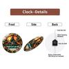 30x30cm Round Wall Clock with an Ultra-Clear Glass Face for Optimal Legibility