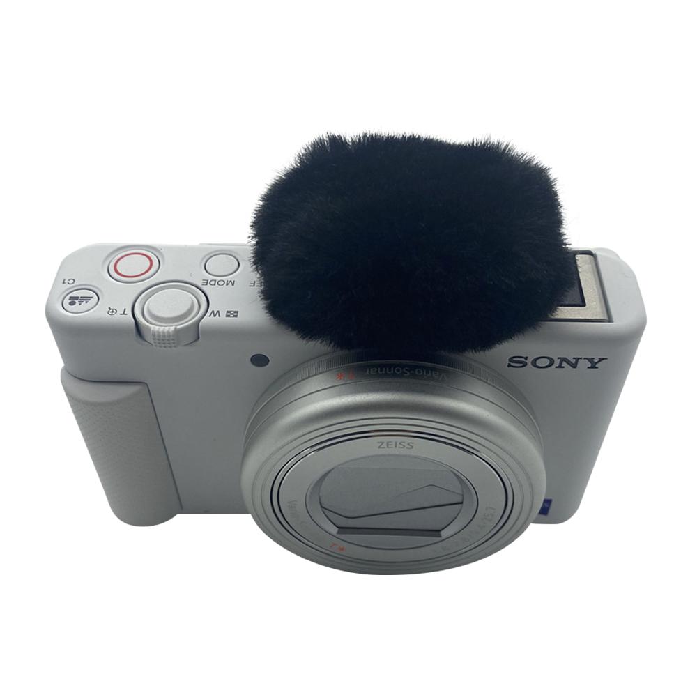 Blue Mantis Dead Cat Hot Shoes And Furry Windscreen For Sony ZV-1 Vlog ZV1F Hot Boots Artifical Fur Windshield For Sony ZVE10