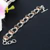 Morganite Gemstone Handmade 925 Sterling Silver Jewelry Bracelet 7-8" KG-298