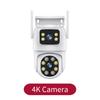 Lens PTZ IP Outdoor 6K HD Three Screen WiFi Security Auto Tracking 4K Dual Len Wirelss CCTV Camera iCsee