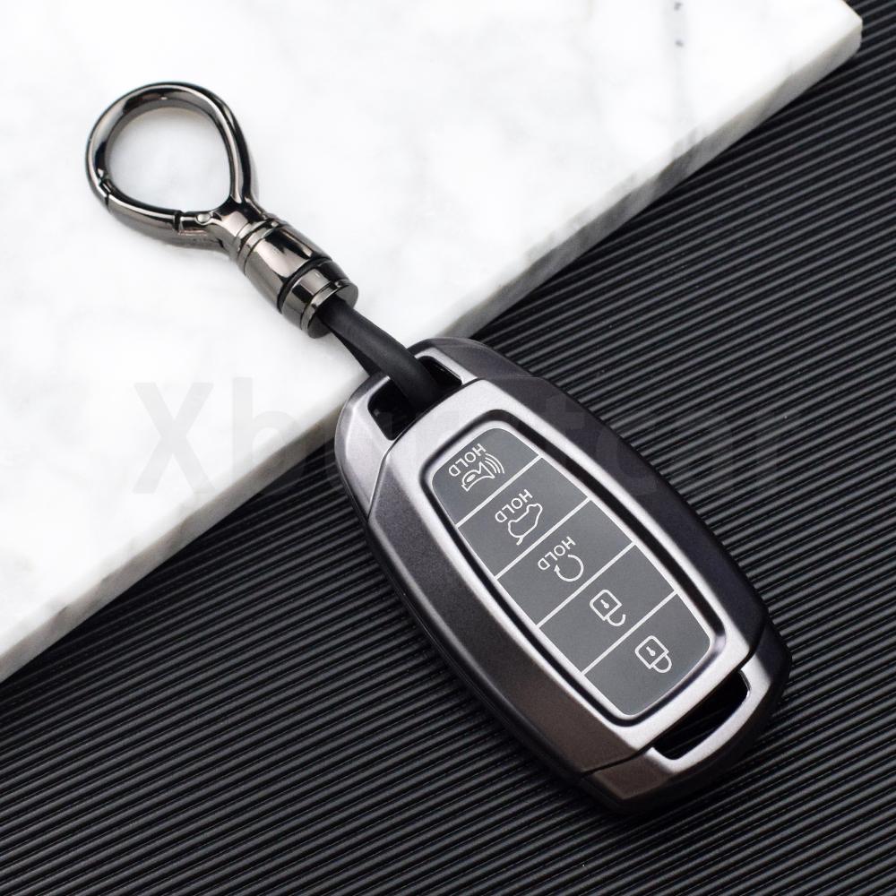 Серо-оружейный ТПУ Чехол-защита для автомобильного ключа Hyundai Accent Azera I30 Ix35 Kona Encino Grandeur Palisade Santa Fe Solaris