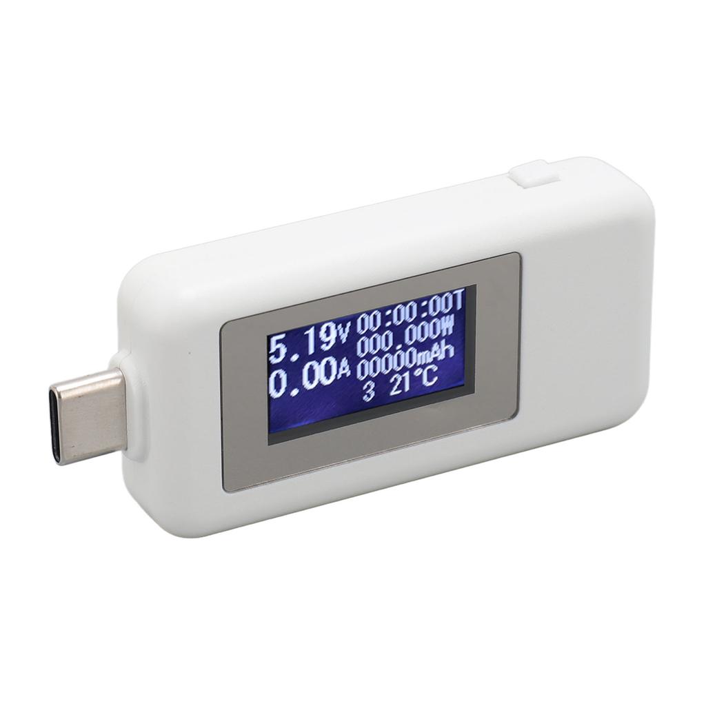 KWS 1802C Type C Voltage Current Power Meter 0‑5.1A 4‑30V 0‑155W 0 to 99 Hours USB C Digital Multimeter for Laboratories