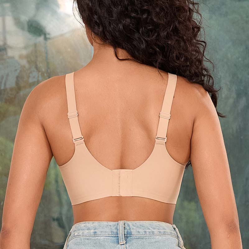 Plus Size Bra Sexy Seamless Bras for Women No Wire Bralette Comfortable Underwear Solid Color Ladies Lingerie