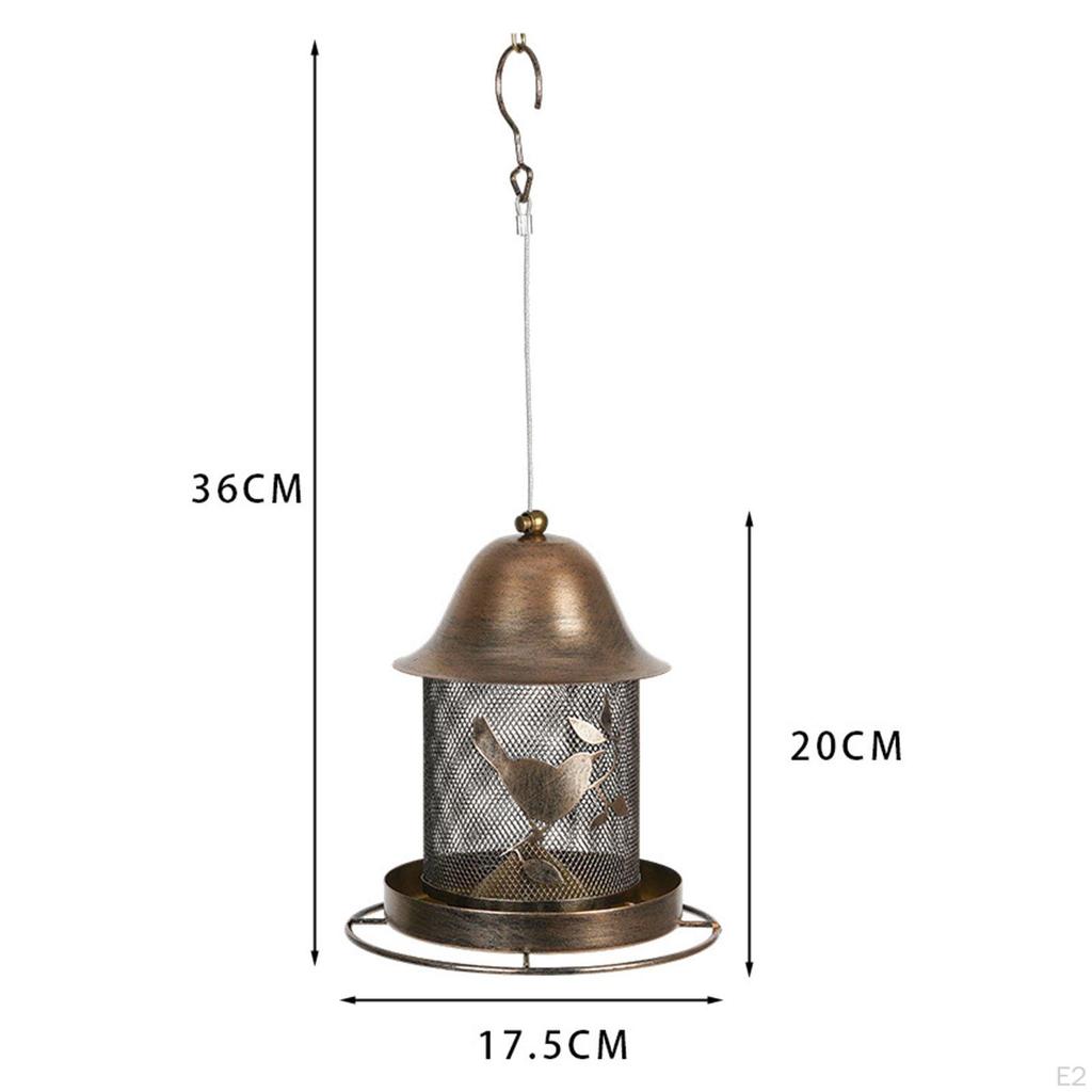 Кормушка для птиц Birdfeeder с крючками вешалками украшением миской погодоустойчивая для патио двора