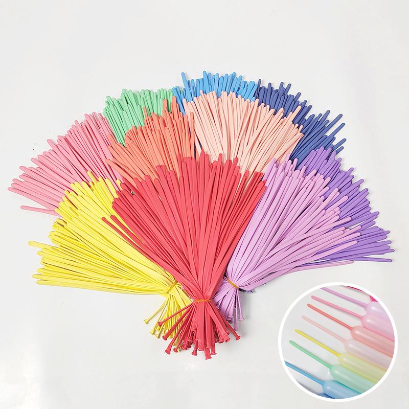20/50/100pcs Macarone Color Long Balloon Wholesale Thickened Woven Magic Shape Long Balloon Wedding Birthday Party Decoration