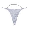 3X Esotiq Onyks Smooth Satin Thong Panties With Chain