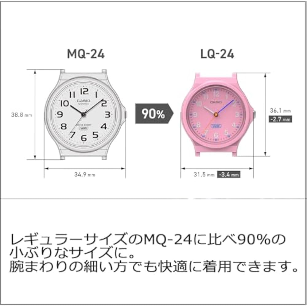 Casio] Watch Casio Collection [Genuine domestic product] Biomass plastic LQ-24B-1BJF Ladies Black