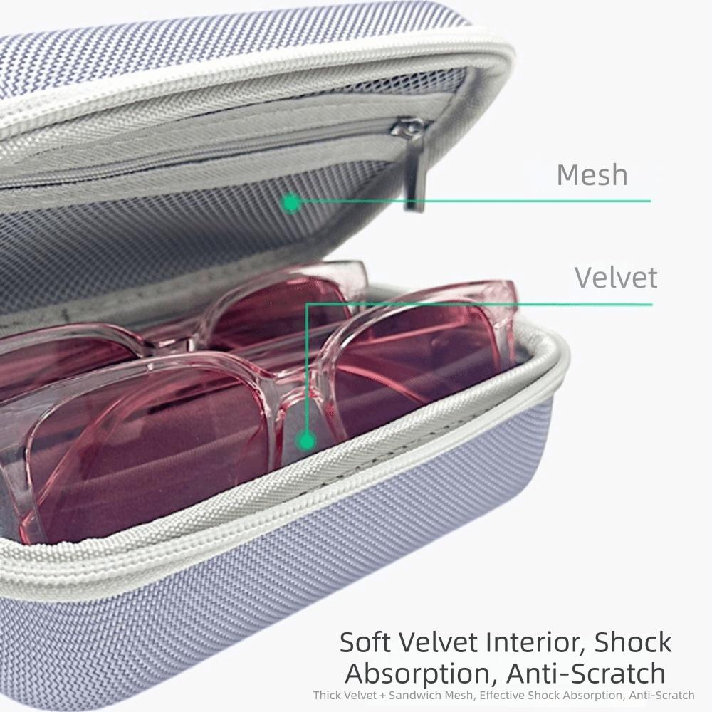 Mesh Zipper Pocket Glasses Storage Box EVA Eyewear Travel Case Spectacles Storage Bag Daily Use