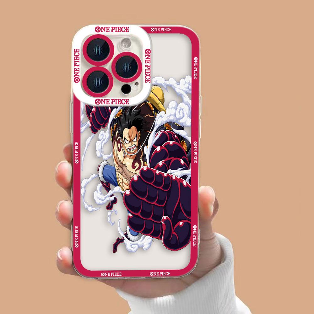 One P-Piece Gear 5 Luffy Zoro Clear Phone Case For Samsung Galaxy S26 S25 S24 S23 S22 S21 S20 FE PLUS ULTRA EDGE TPU Case Shell