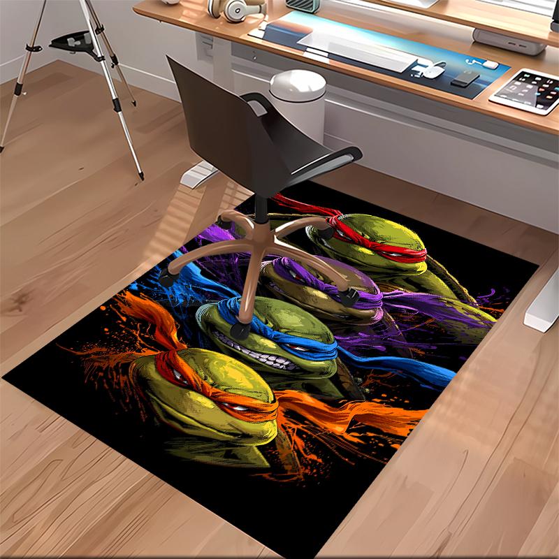 Teenage Mutant Ninja Turtles Printed Absorbent Washable Carpet, Non-Slip Bathroom Mats, Kitchen Rugs, Yoga Mat,Living Room Entrance, Camping Picnic Ru