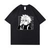 Killua Zoldyck Graphic Print T-shirt Unisex Summer Casual Round Neck Short Sleeve Streetwear Fashion Anime Tee T Shirt