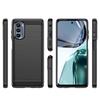 Motorola Moto G62 5G Flexible Carbon Silicone Protective Case - Black
