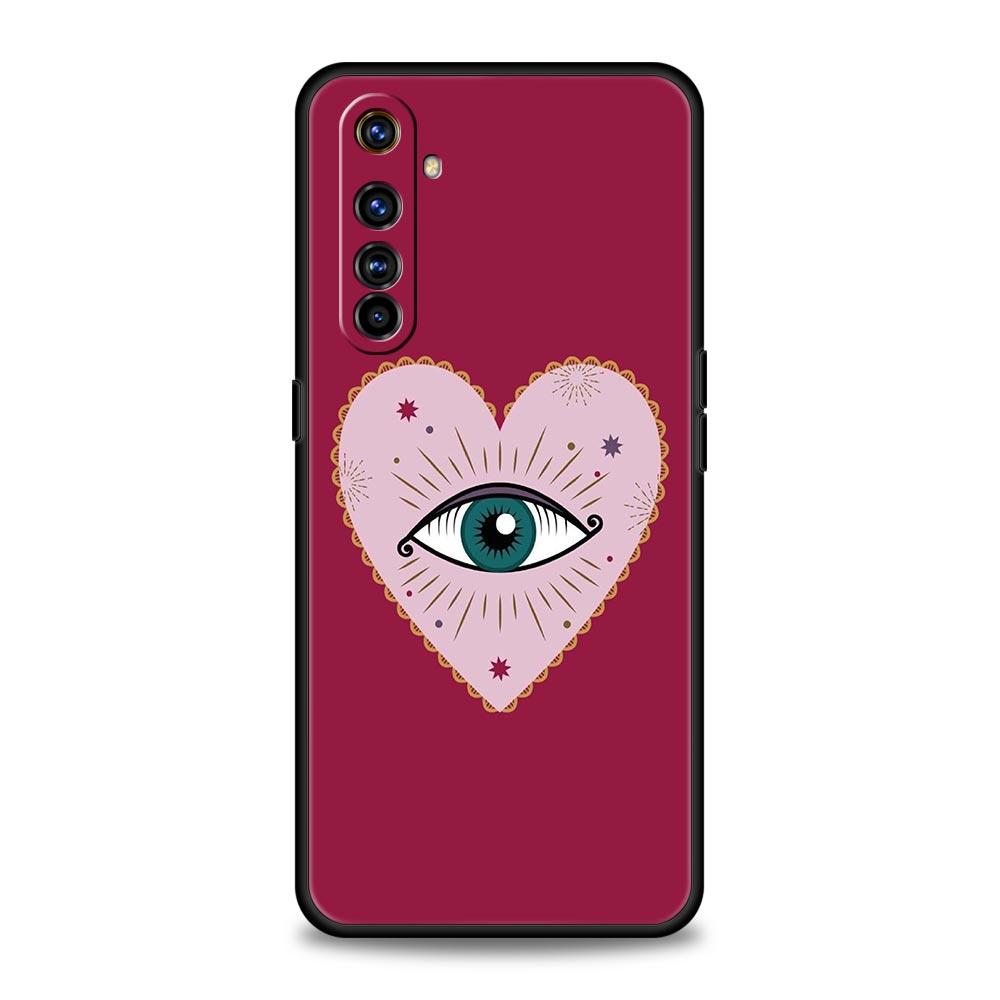 Чехол для телефона с принтом Синий Глаз Удачи и Сглаза Для Realme 10 9 8 5G 7 6 GT2 Pro Plus 9i 8i C21 C11 C25 C35 GT Neo 2 3 3T Черный Чехол