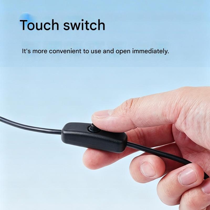 Кабель USB C к 12 В для использования с Power Delivery, Управление Вкл/Выкл, Круглый наконечник 4,0x1,7 мм с положительным центром, Шнур 1 м, Черный, для стационарных устройств