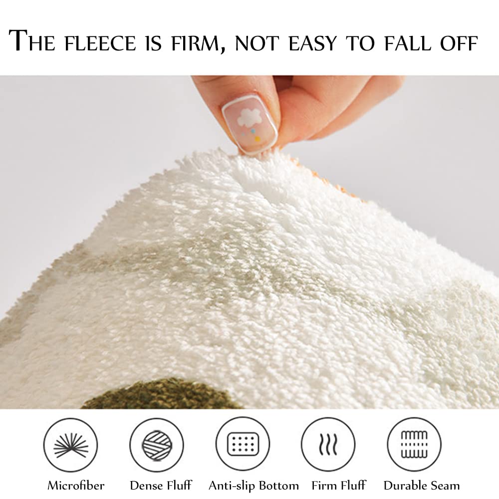 Скандинавские ковры Круглые Милые в форме цветка Пушистые Мягкие С коротким ворсом Противоскользящий коврик для ванной Комнаты Спальни Детской Комнаты Домашний декор