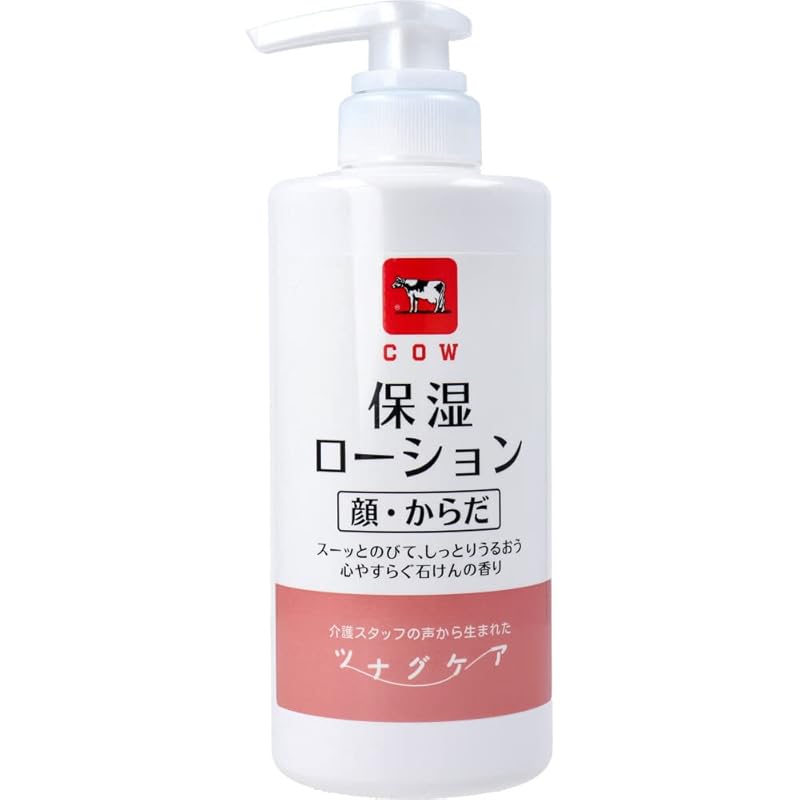 Увлажняющий лосьон молочное мыло Tsunagu care cow brand Для лица/тела слабокислотный Успокаивающий аромат мыла 500 мл X4 шт.