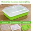 1 комплект горшков для выращивания рассады, гидропонный поддон для проращивания бобовых ростков, двухслойный лоток для рассады травы для домашних кошек