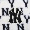 MLB Старые цветочные бархатные куртки унисекс с белым капюшоном, утолщенные 31JPFM061-50I