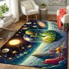 1Pc Cosmic Garden Dreams Rug, Office Carpet Indoor Outdoor Doormat, Non-Slip, Comfortable, Living, Christmas Halloween, Xmas Gift Y1959
