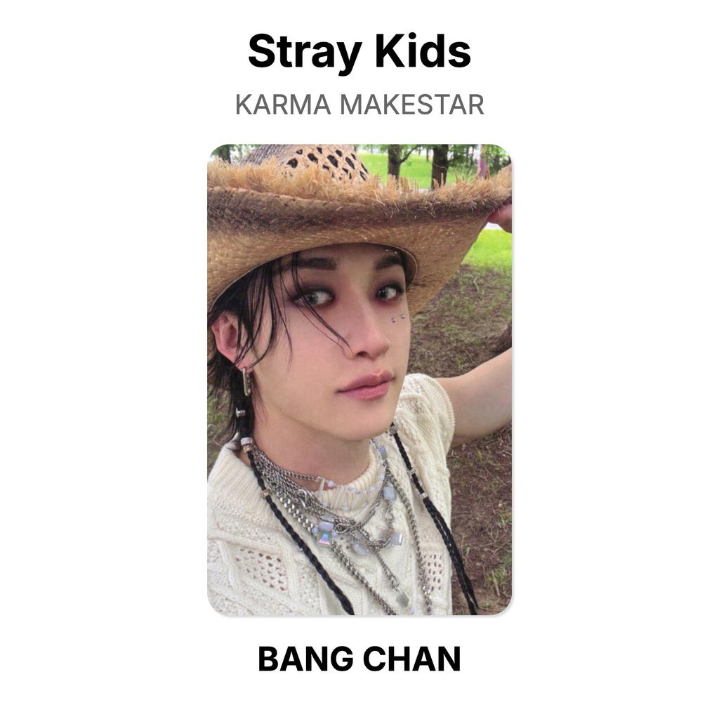 Stray Kids Официальная фотокарточка KARMA MAKESTAR