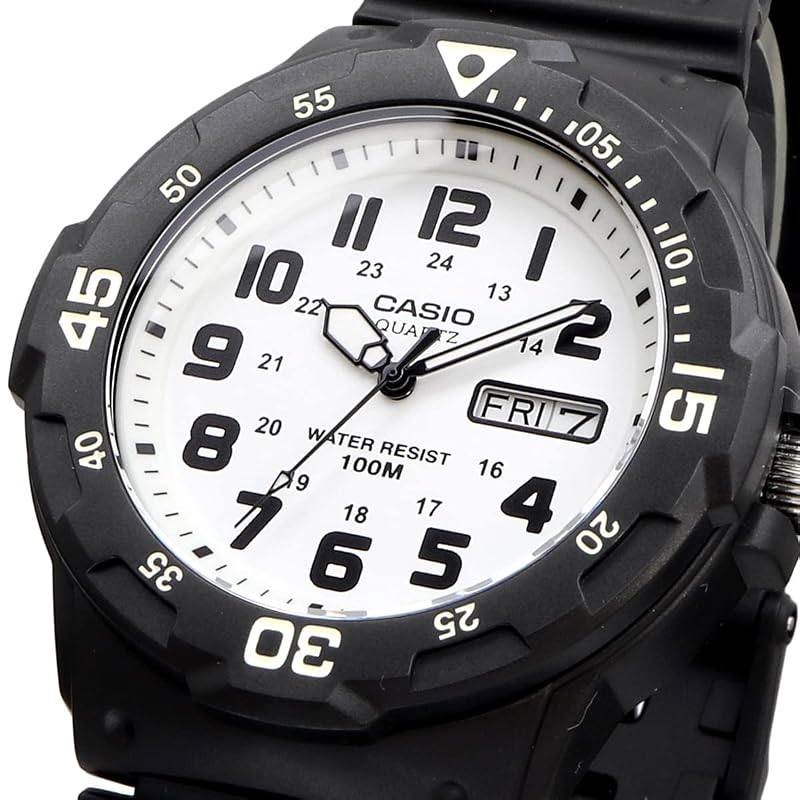 [Casio] Стандартные кварцевые часы MRW-200H-7BV Мужские Белые Арабские Зарубежная модель [Б/у]