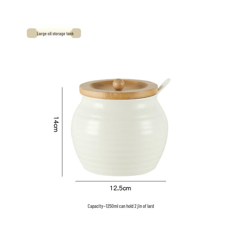 Qianxing Japanese Style Ceramic Seasoning & Storage Jar