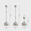 European Luxury Silver Teardrop Metal Candle Holder for Home Decor